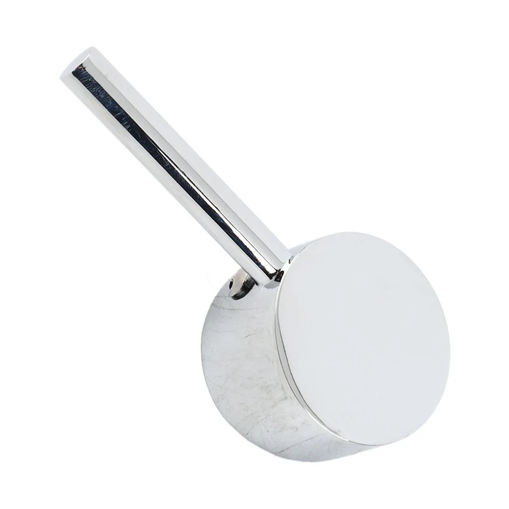 Zinc Alloy Faucet Handle Single Lever Hot Cold Water Water Tap Handle 45mm Valve Core Chrome Finish Faucet Handle Replacement