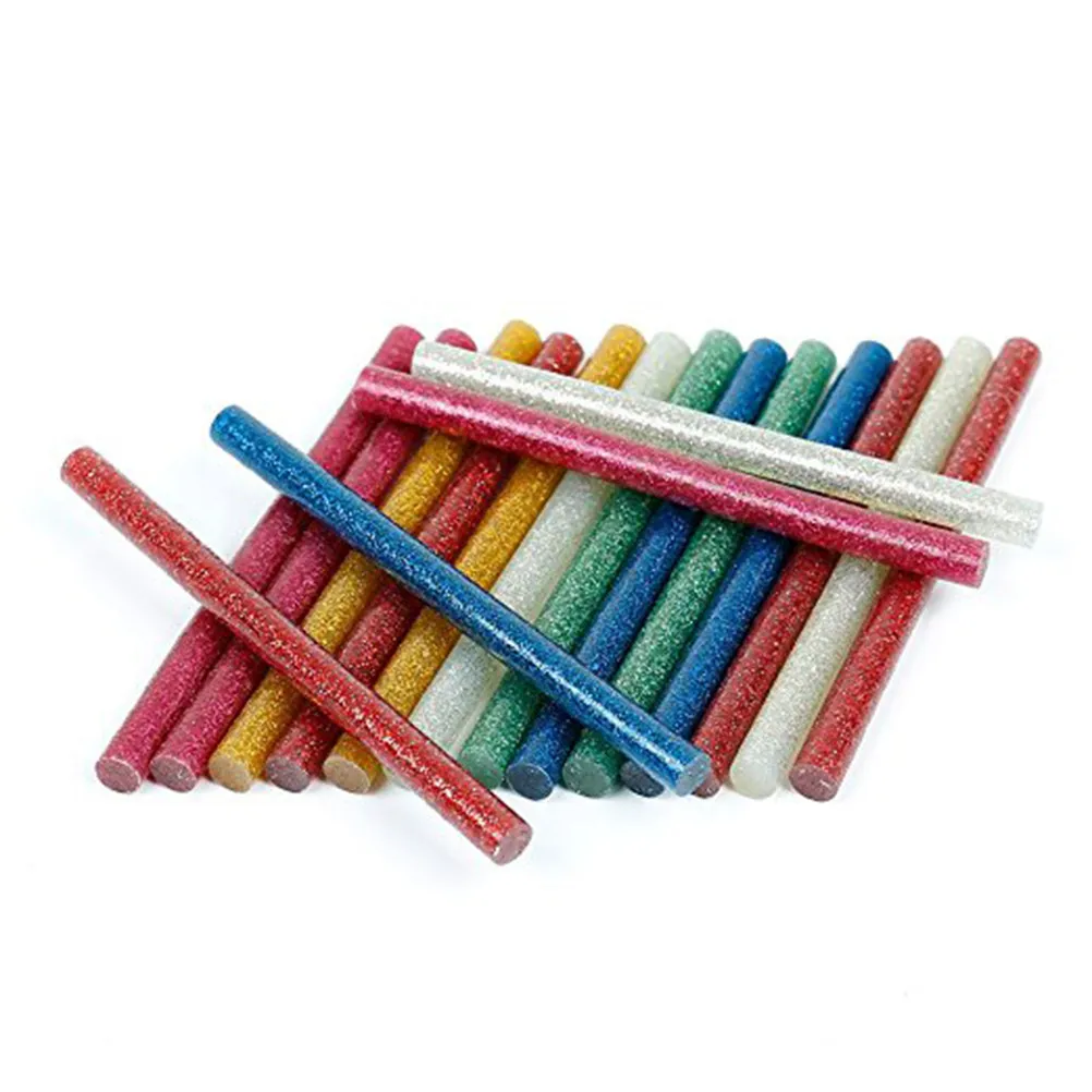 50Pcs Color Glue Sticks For Art Teacher For Christmas Crafts Glitter Colors 7MM 100mm Length Quick Dry Strong Adhesive