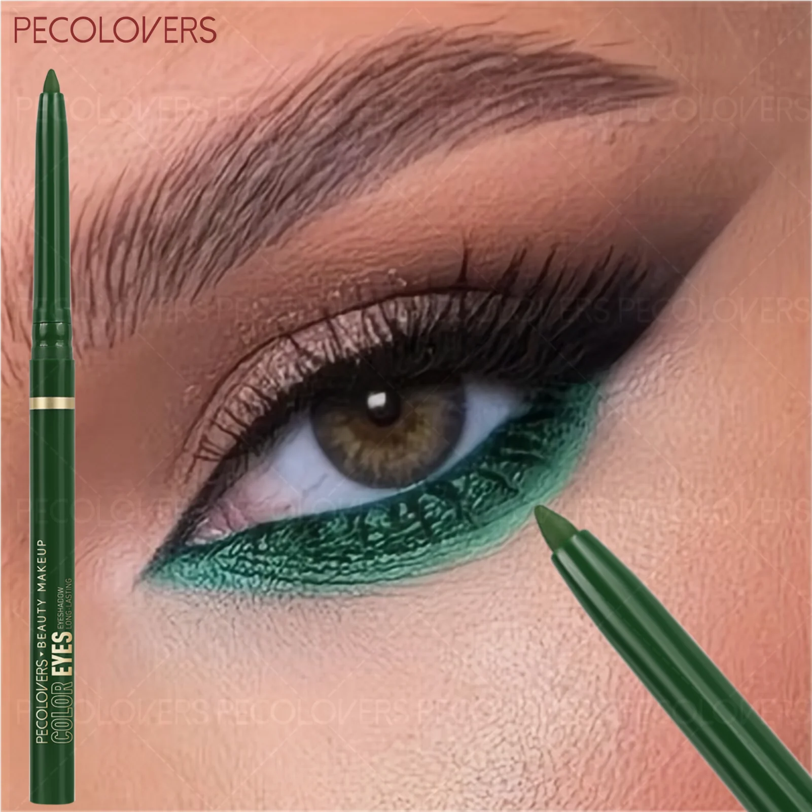 1-delig mat eyelinerpotlood, monochromatische eyelinerpen, opvallende oogmake-up, hoog rendement glad om te schuiven, voor alle stijlen