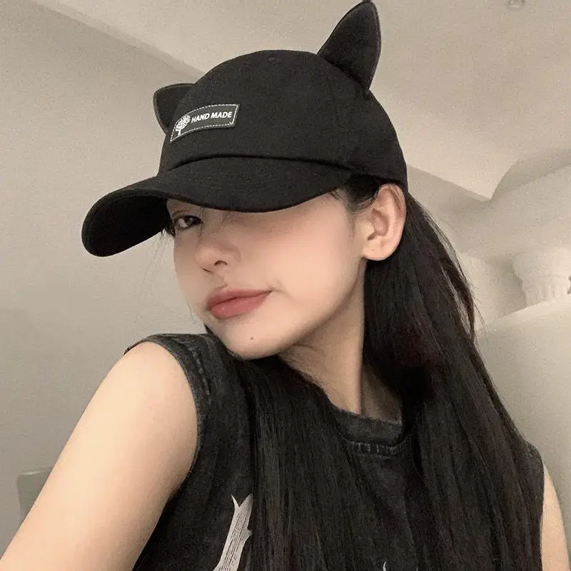 Baseball Cap Cool And Unique Sunglasses Reversible Baseball Cap Niche Cat Ear Hat