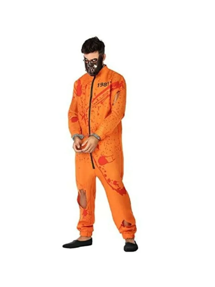 Maxia fiesta-disfraz preso sangriento homem adulto psicópata canibal halloween carnaval