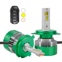 With Remote Control K14 Tricolor H4 Led Headlights High low beam H1 H3 H7 Canbus H11 H8 Hb3 hb4 Headlight fog lights for Toyota