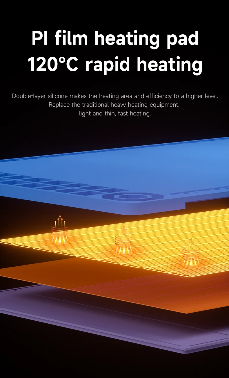 【Mechanic】 CP14 LCD Screen Separator for mobile phone tablet repair rapid heating screen removal silicone pad heating Platform