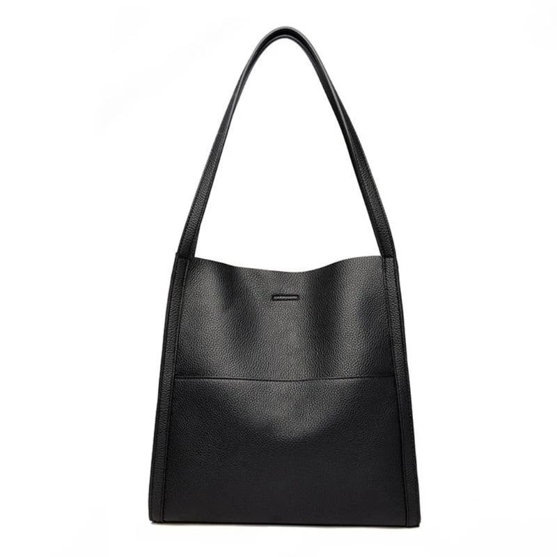 

PU Tote Bag Large Capacity Trendy Shoulder Bag for Girl Women Versatile Lady Purse Solid Color Shopping Bag Handbag