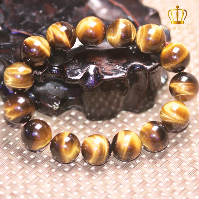 Natural 's Bracelet High Quality Eyelet Strong Effect 's Wholesale Yellow Tiger's Eye