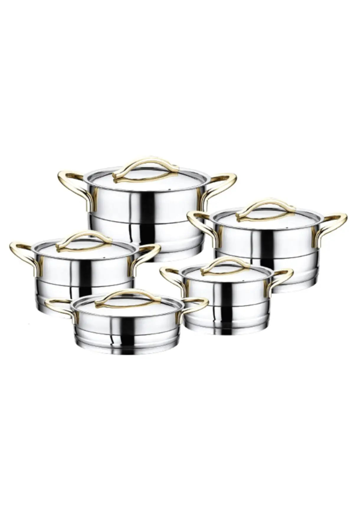 

DOLBOVI 10 piece Cookware 1015 Gold Cookware Set