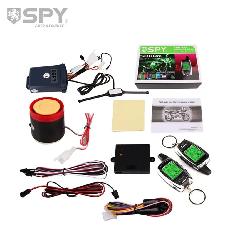 3500 meters-Remote control receiving distance 2-way Audible & LCD flashing Waterproof Motorcycle Burglar Alarm Microwave Sensor
