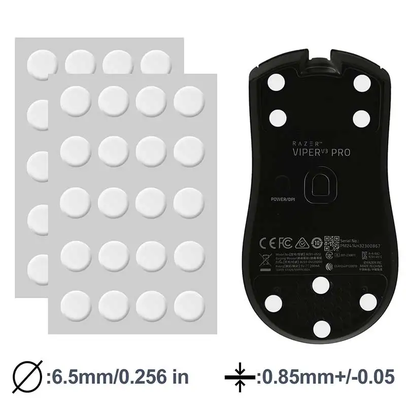 X-Raypad Jade Speed DIY Mouse Skates  Universal D6.5mm Dots