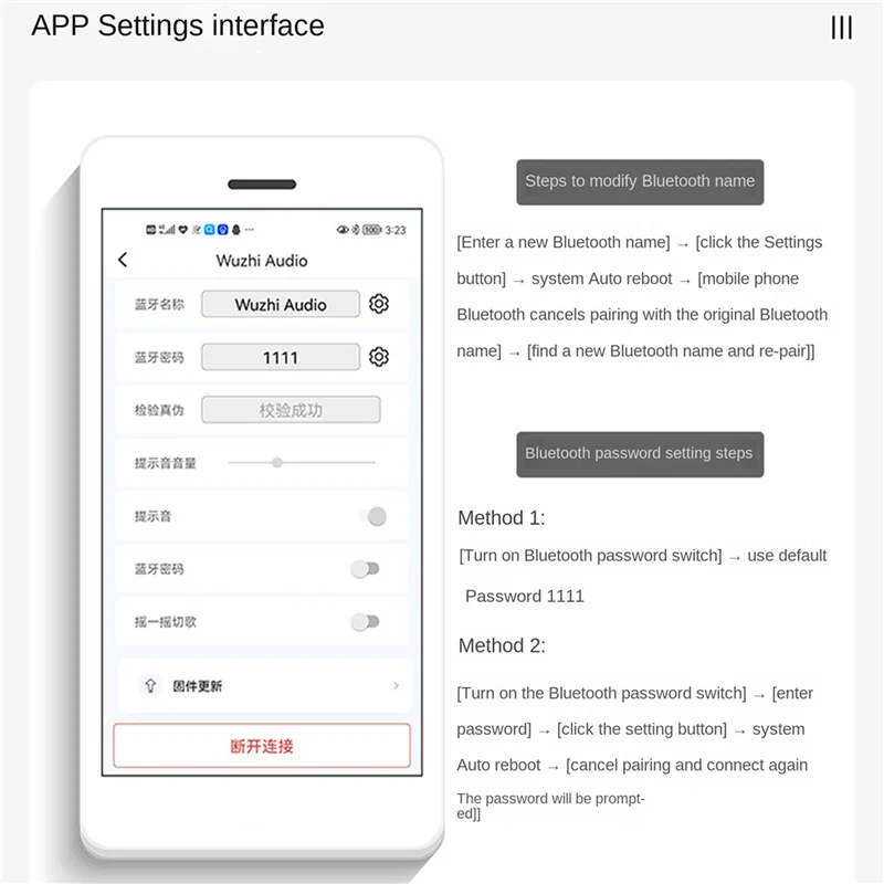 ABMF-2X ZK-LT23 Bluetooth Audio Amplifier Board With DC Cable 2.1 Channel 50Wx2+100W Subwoofer TWS True Wireless Audio Module