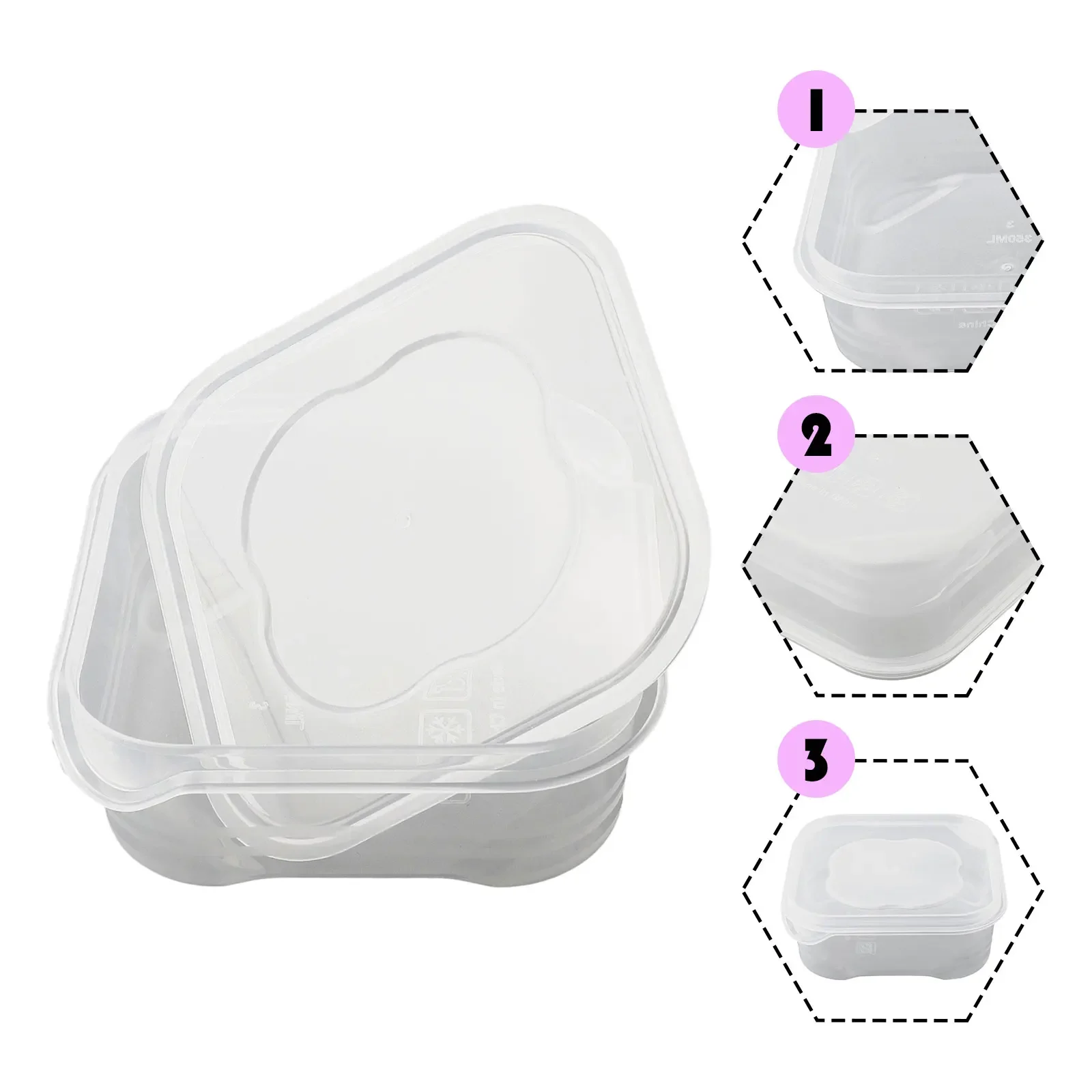 Scatola portaoggetti per frigorifero da 350 ml, organizer per frigorifero, scatole per frutta e verdura fresca, contenitori per dispensa, organizer da cucina