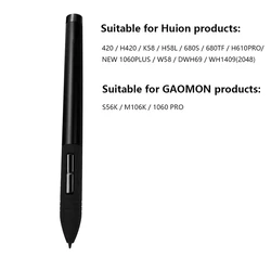 PEN80 Rechargeable Digital Pen Stylus for Huion Professional Graphic Drawing Tablets 420/H420/H610 GAOMON S56K/M106K/1060PRO