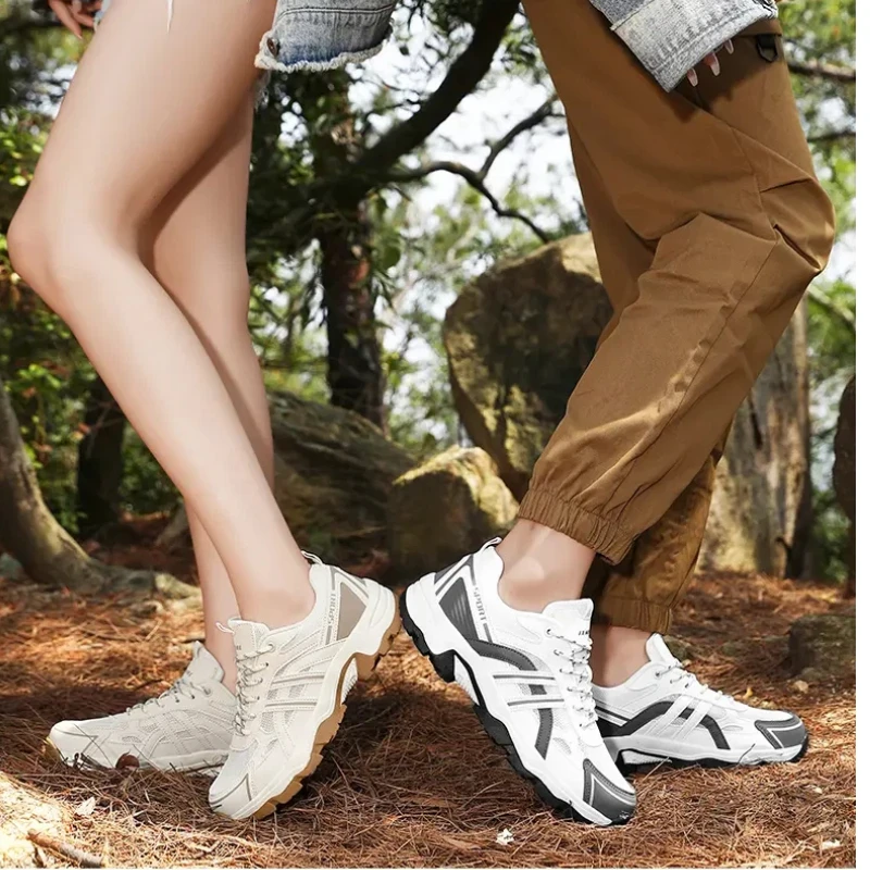 Brand Hiking Shoes Men Mesh Breathable Travel Shoe Outdoor Waterproof Hunting Fishing Shoes Mountain Off-Road Riding Sports Shoe