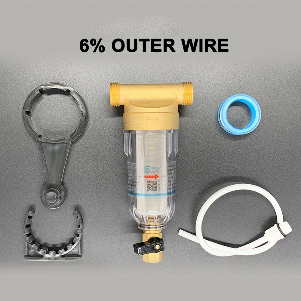 Front Purifier Pre-water Appliances Faucets Front Purifier Stainless Steel Hardware Tool Accessories Home Kitchen Tap Supplies