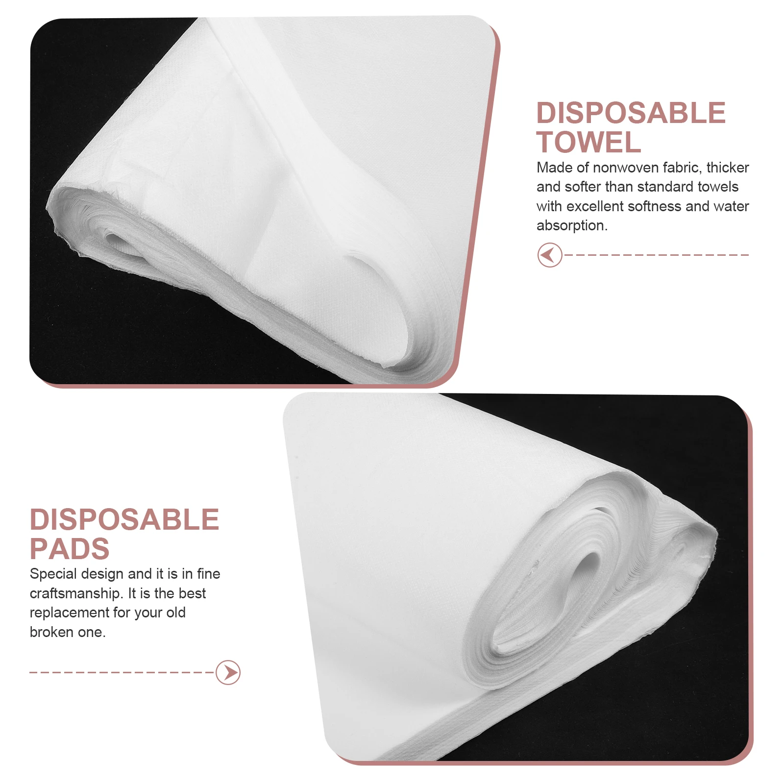 

100 Pcs Waterproof and Oil-resistant Foot Bath Mat Disposable Bathroom Towels for Tissue