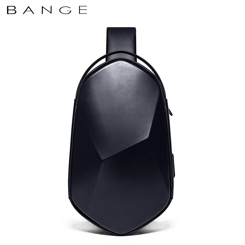 Bange Crossbody anti-theft waterproof bag  with USB Charging  Casual Travel Handbag hard case Chest Bag Male