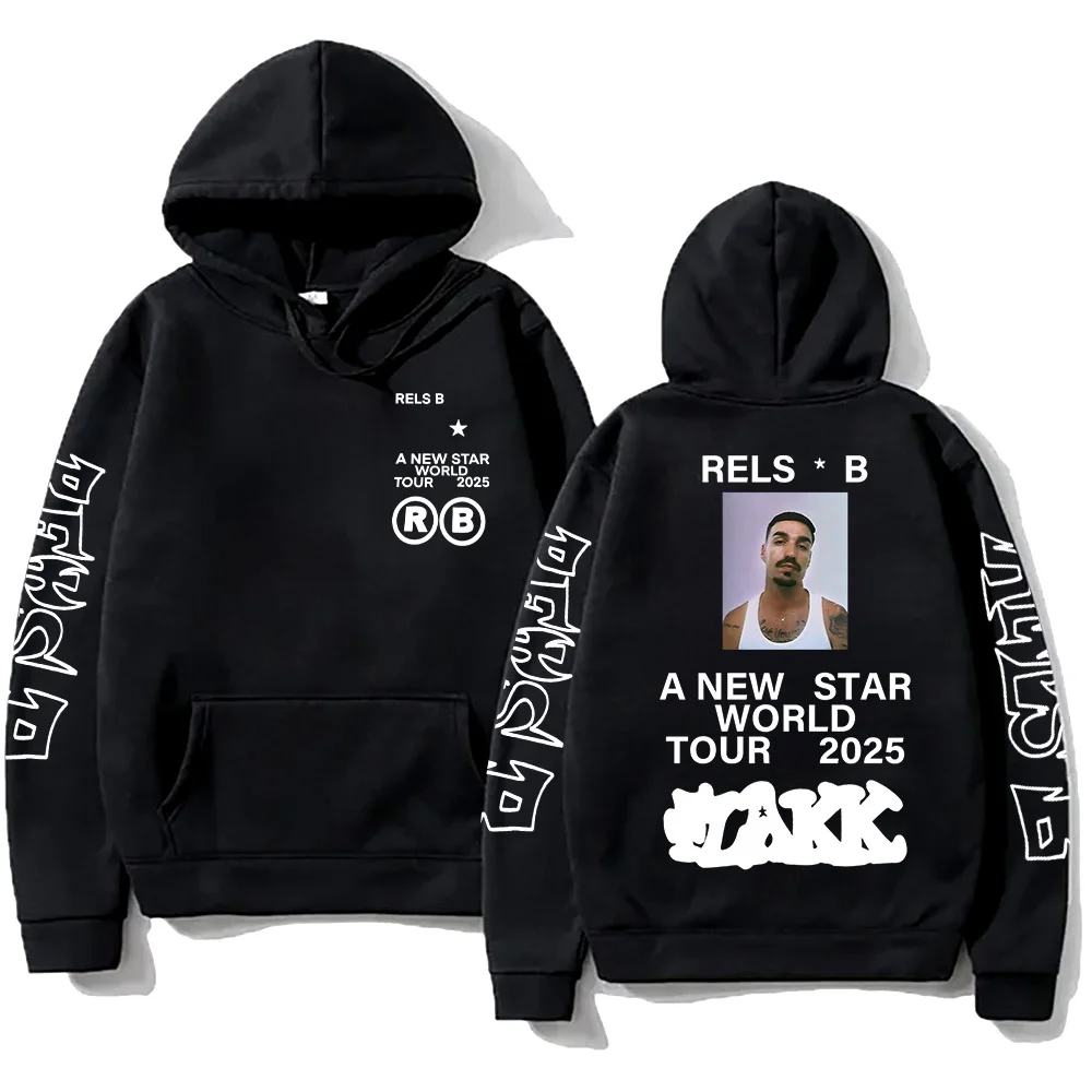 Rels B A New Starworld Tour 2025 Hoodies Funko Pop Men Women Sweatshirt New Trend Aesthetic Clothing Fall High Street Pullovers