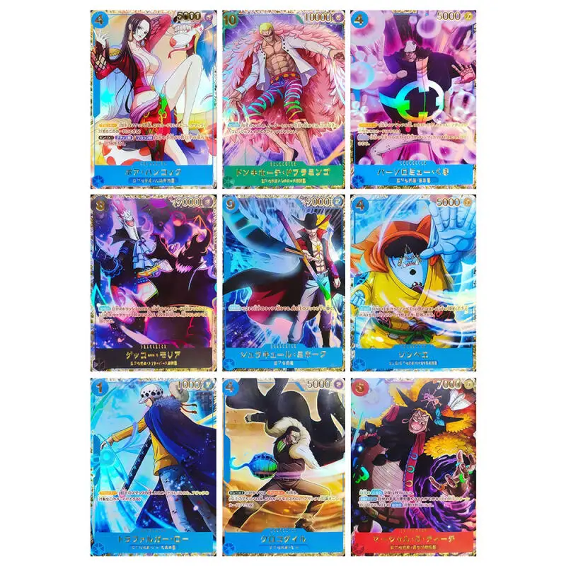 

9 шт./компл. One Piece Thousands of Storms OPCG Boa Hancock 03 DIY самодельные цветные флэш-карты аниме игровая коллекция карточная игрушка 63*88 мм