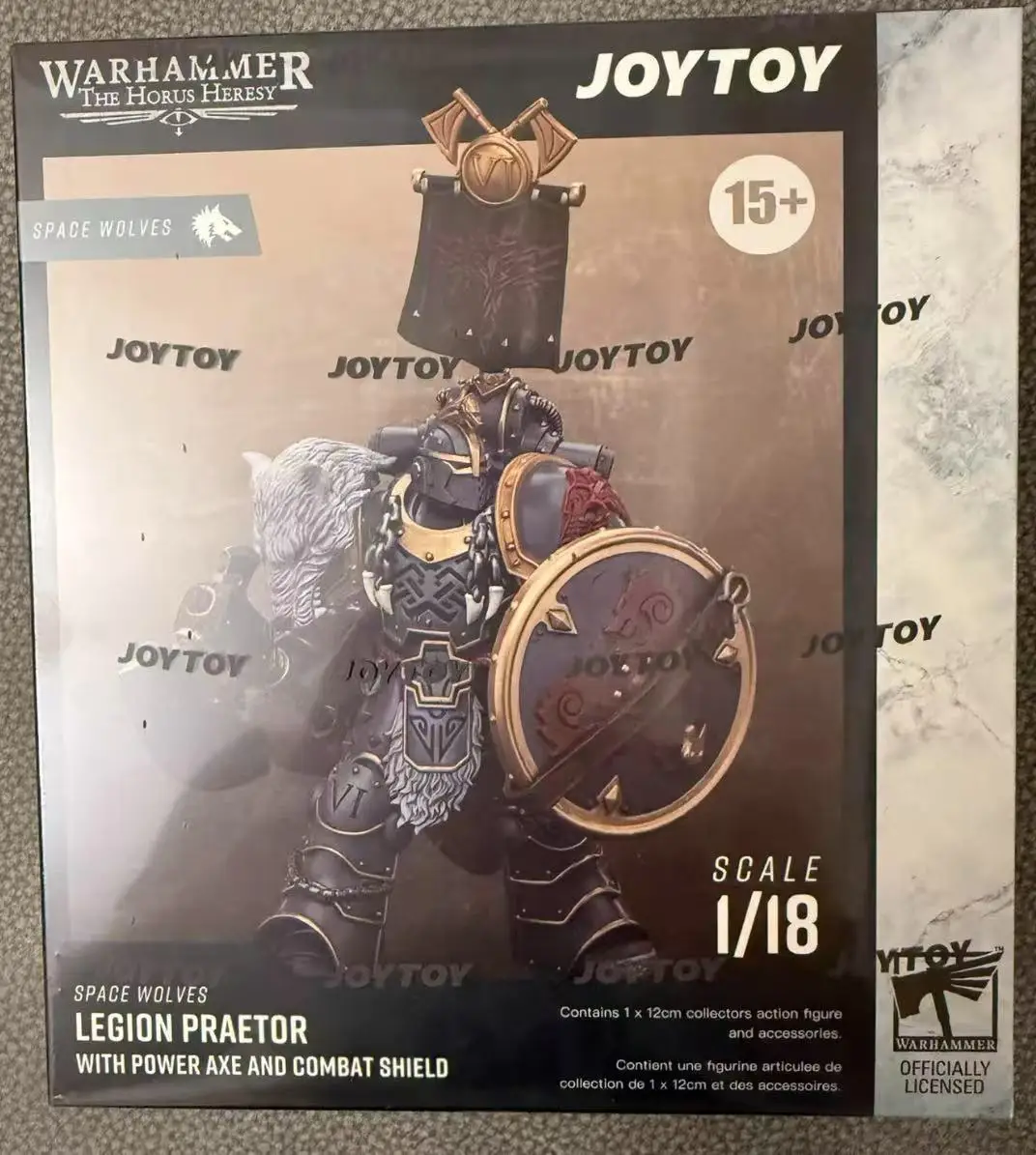 

【JOYTOY】1/18 Фигурка Warhammer 40K The Horus Heresy Space Wolves Legion Praetor с силовым топором и игрушкой Combat Shield