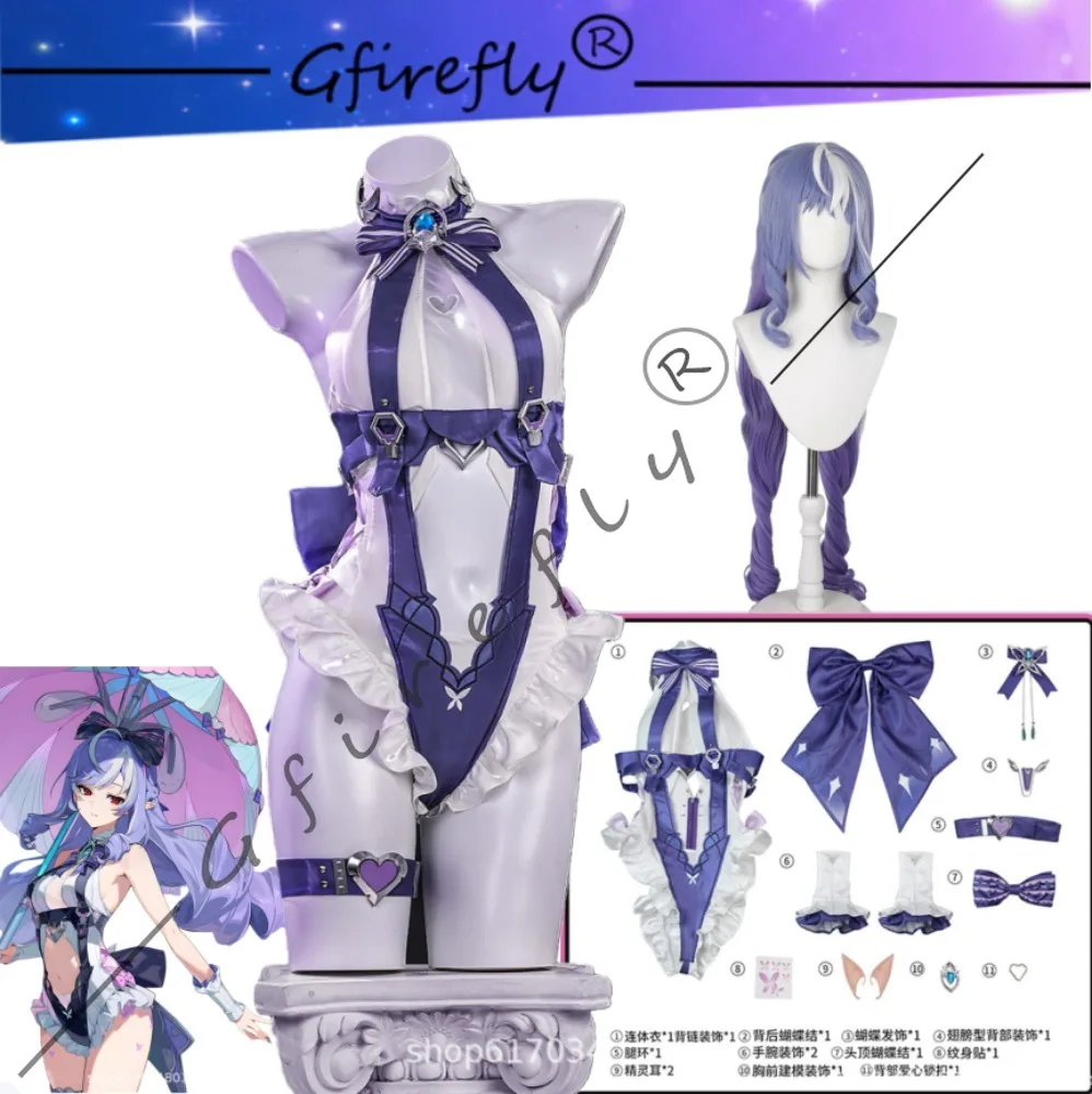 

Zenless Zone Zero Vivian Banshee Cosplay Costume The Same Exquisite and Sexy Swimsuit Accessory Wig Set for Game Characters
