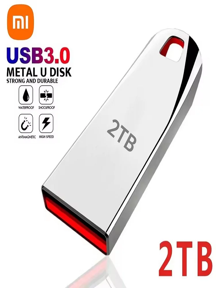 Xiaomi-Unidade Flash Impermeável Tipo C, Super Alta Velocidade, Transferência de Metal U Disk, Pen