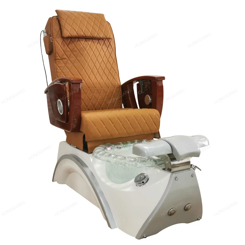 Pedicure Chair,Nail Salon,Beauty SPA,Multifunctional Bath Sofa, Manicure Fiberglass Foot Massage , Salon Club Chair, Reclining,  view 5