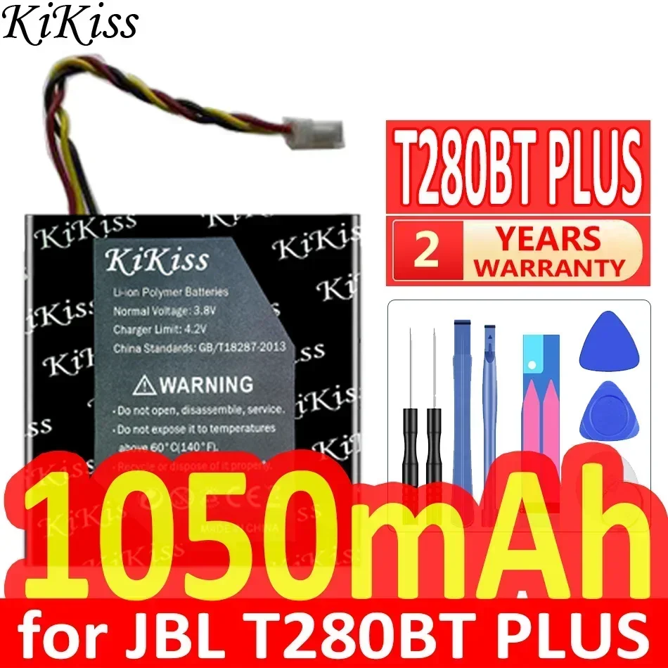 KiKiss Battery 1050mAh for JBL T280BT PLUS