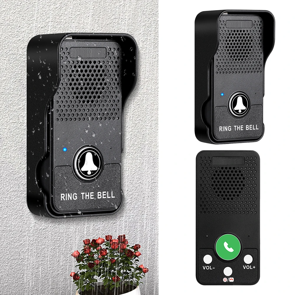 Wireless Rechargeable Waterproof Doorbell Intercom System
