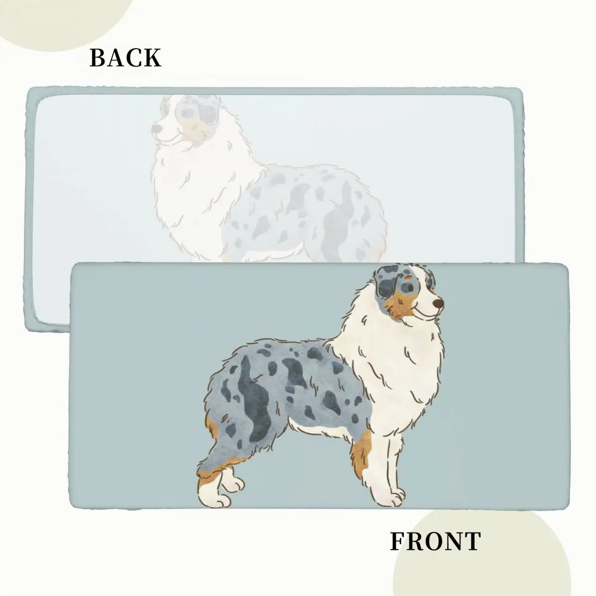 Australian Shepherd Aussie Dog Custom Rectangular Tablecloth Oilproof Table Cover for Dining Events Table Cloth