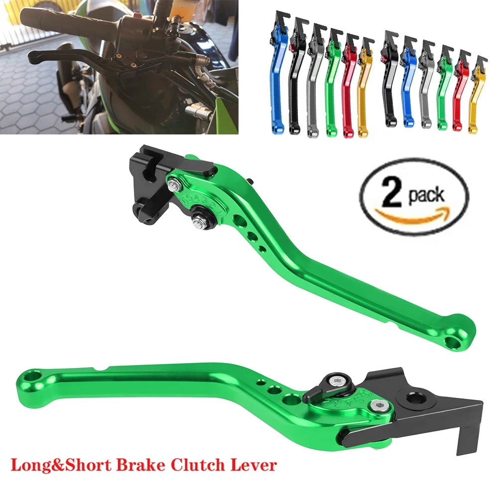 Motorcycle Short/Long Adjustable Brake Clutch Levers Handles Lever Accessories For Kawasaki Z750 Z 750 2007-2012  Z800 2013-2016