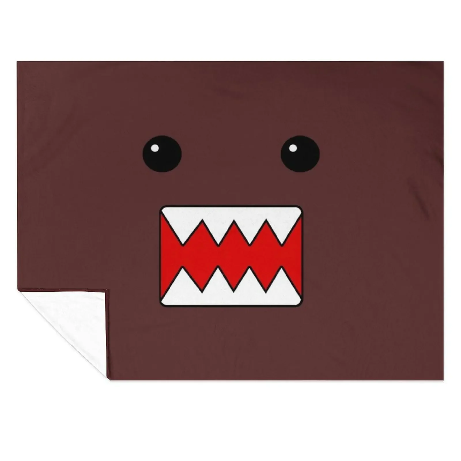

Domo looks into the soul Throw Blanket for sofa Cute Plaid Hair Soft Blankets
