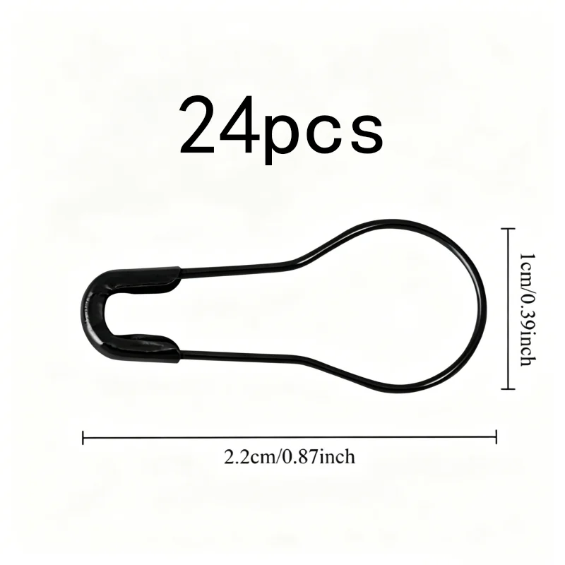 24 pcs Gourd Safety Pins, Durable Iron Material, suitable for DIY Craft Projects, Gourd-Shaped Head, Multipurpose