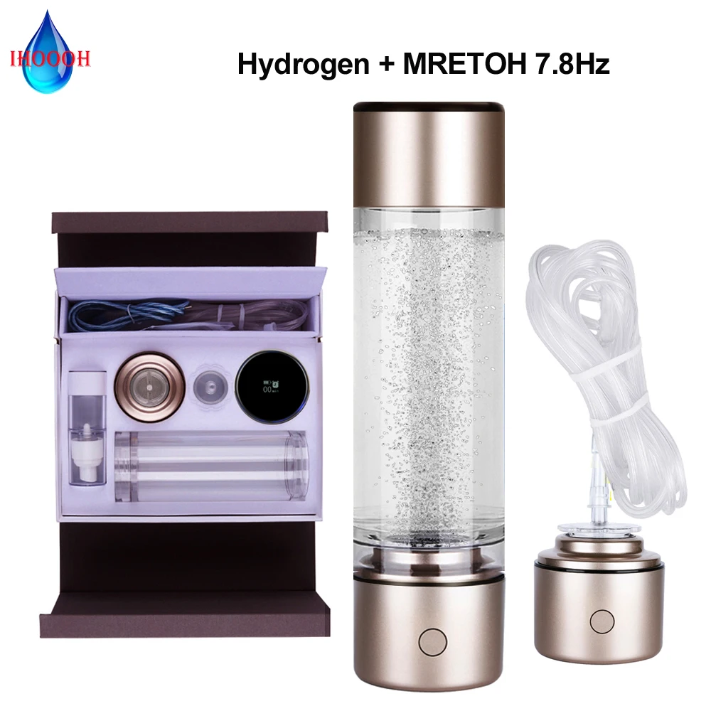 Smart Cup 7.8Hz Nano Rich Hycrogen Water Generator Bottle Pure H2 Respiratory lithium battery chargeable Electrolysis Ionizer
