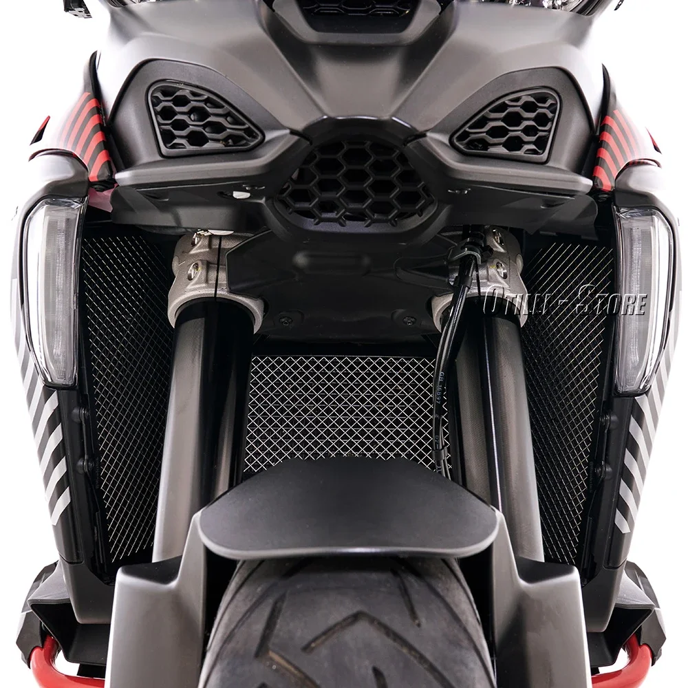 For Ducati Multistrada V4 MULTISTRADA V4 2021 2022 Motorcycle Accessories Black Radiator Grill Cover Protector Oil Cooler Guard