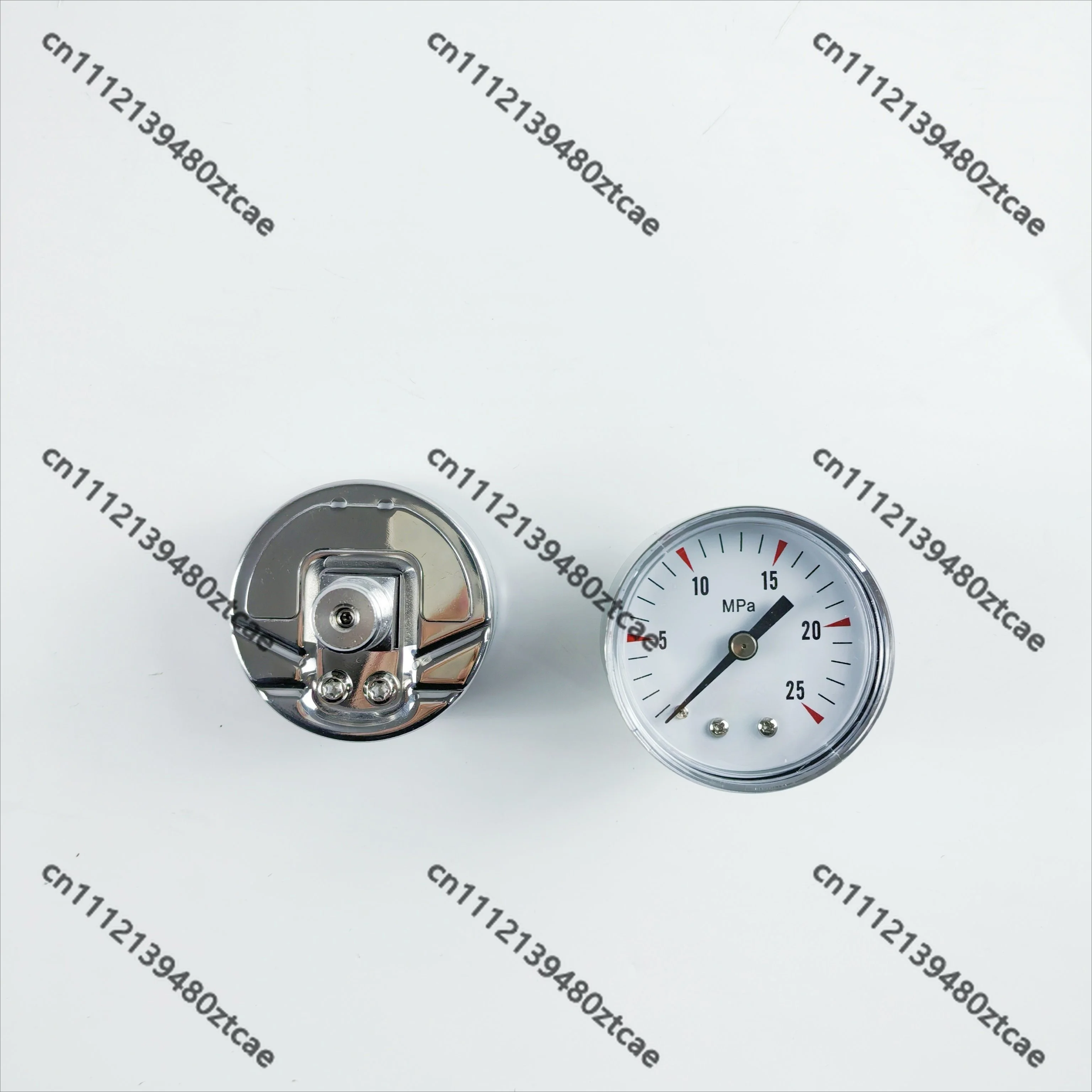 316 Stainless Steel Radial Axial Pressure Gauge 1/4NPT Oil Free For Reducing Valve Air Oil Gas Pressure Test