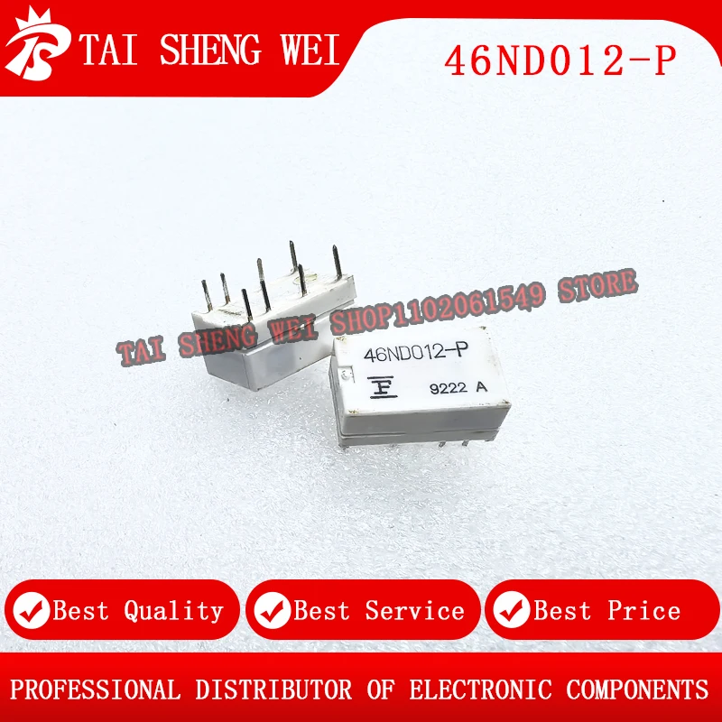 46ND012-P 8-pin In-line 2 open 2 closed communication industrial power supply 12VDC Fuji communication signal relay 46ND012