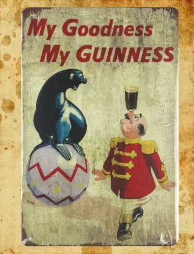 living room decor ideas My goodness my guinness tin metal sign