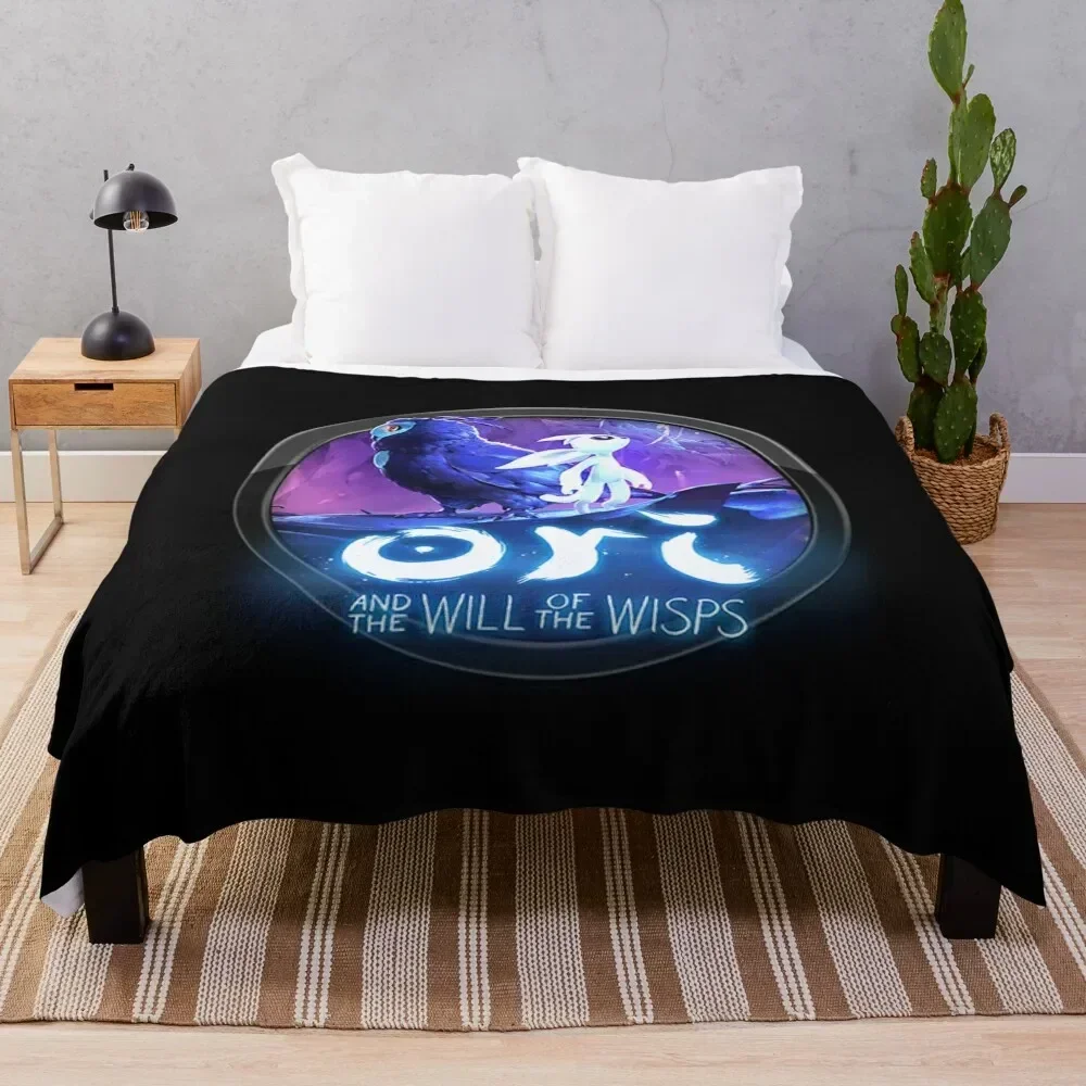 

Ori and the will of the wisps Throw Blanket Travel Size Cozy Blanket for Plane Train