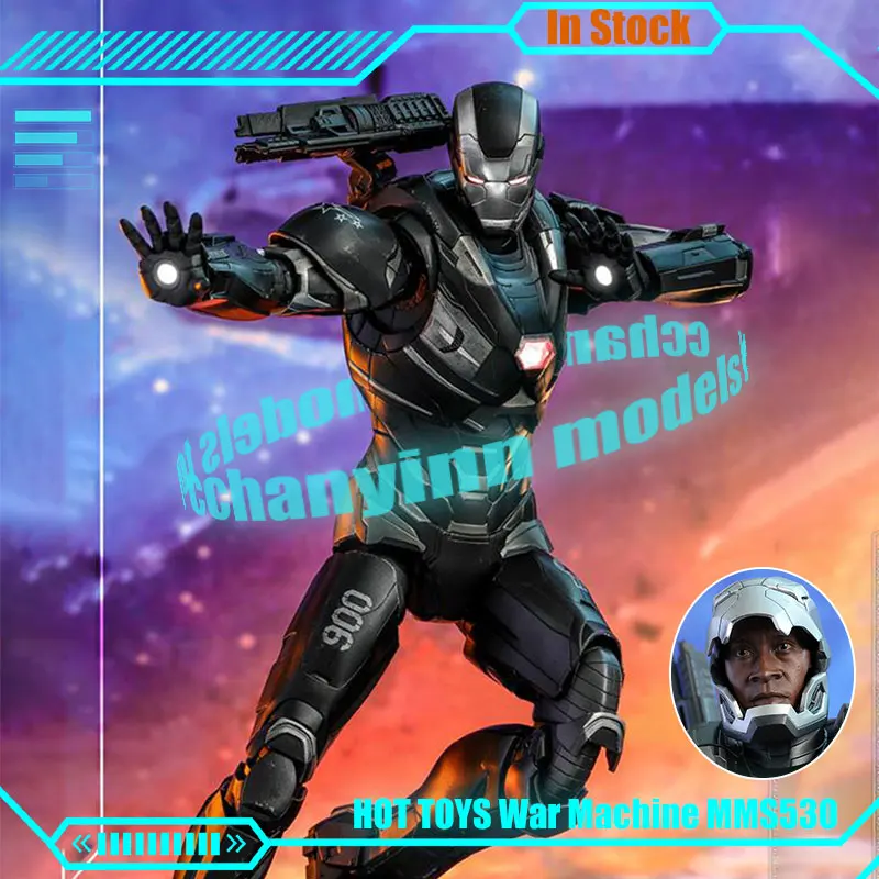 

Original Hot Toys 1/6 War Machine Action Figure Ironman Statue Ht MMS530 James Rhodes War Machine Model Collect The Avengers Toy