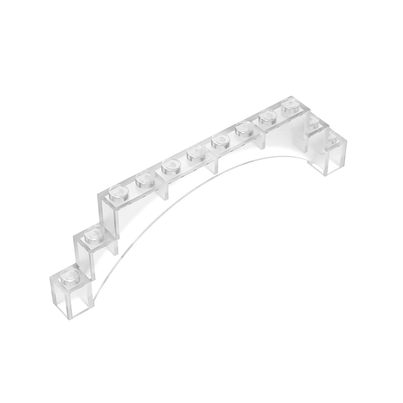 Gobricks GDS-676 Arch 1x12x3 Raised Arch with 5 Cross Supports compatible with lego 18838 6108 14707 children\'s toys Assembles