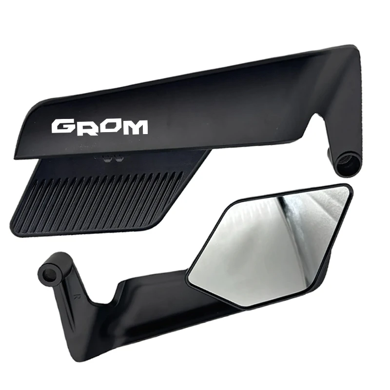 العالمي للدراجات النارية مرآة ثابتة الرياح الجناح الجانب الرؤية الخلفية عكس مرآة لهوندا CB750 CBR Grom CT125 MSX NC750X