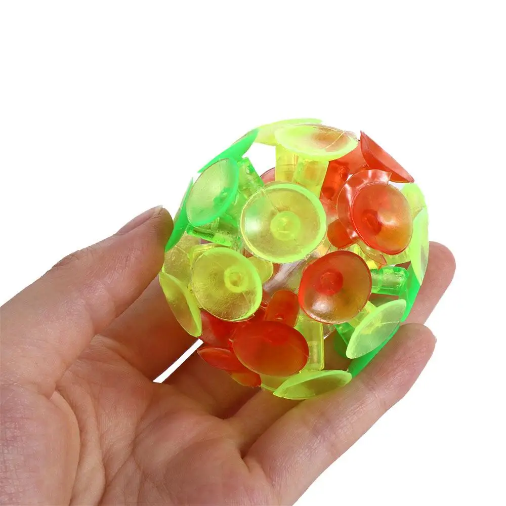 Multicolored Kids Plaything for Children Party Toy Ball Toy Sucker Ball Suction Toy Suction Cup Ball Stick Ball