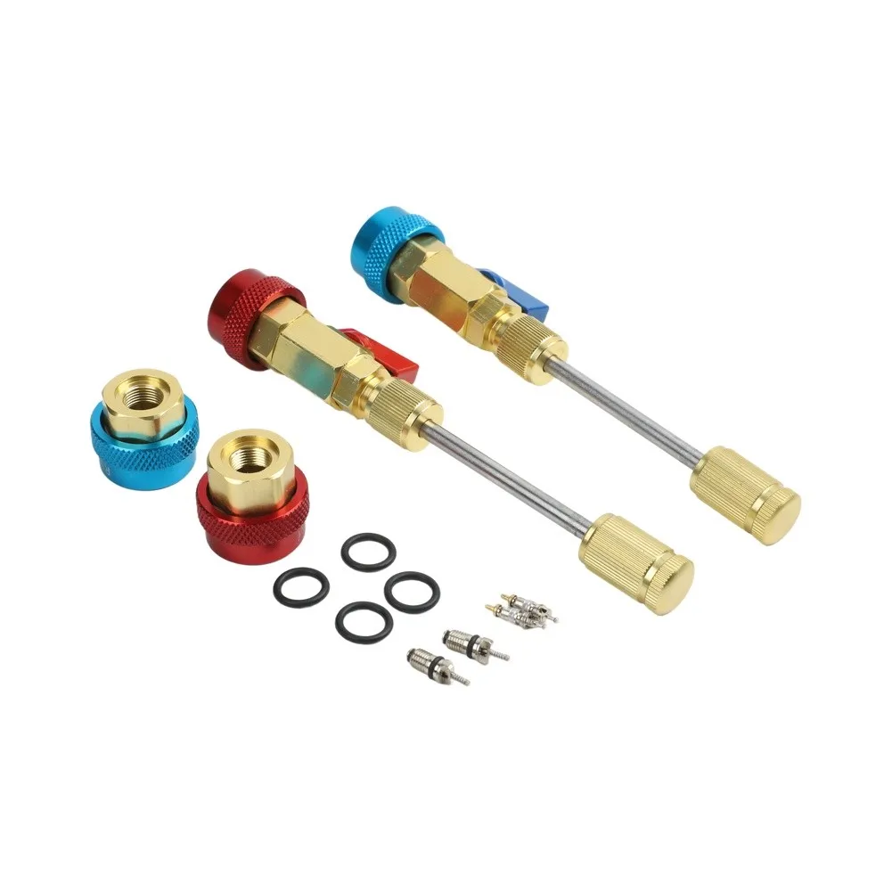 Car AC Valve Core Removal Wrench Kit Compatible with and For R1234YF Cooling Systems for Quick Valve for service