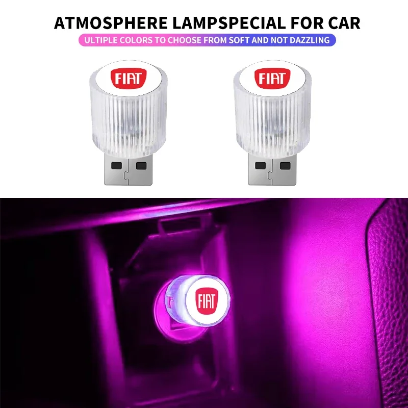Car LED Interior Ambient Light Atmosphere Lamp For FIAT Abarth 500 Panda Bravo Punto Tipo Linea Ducato Freemont Car Accessories