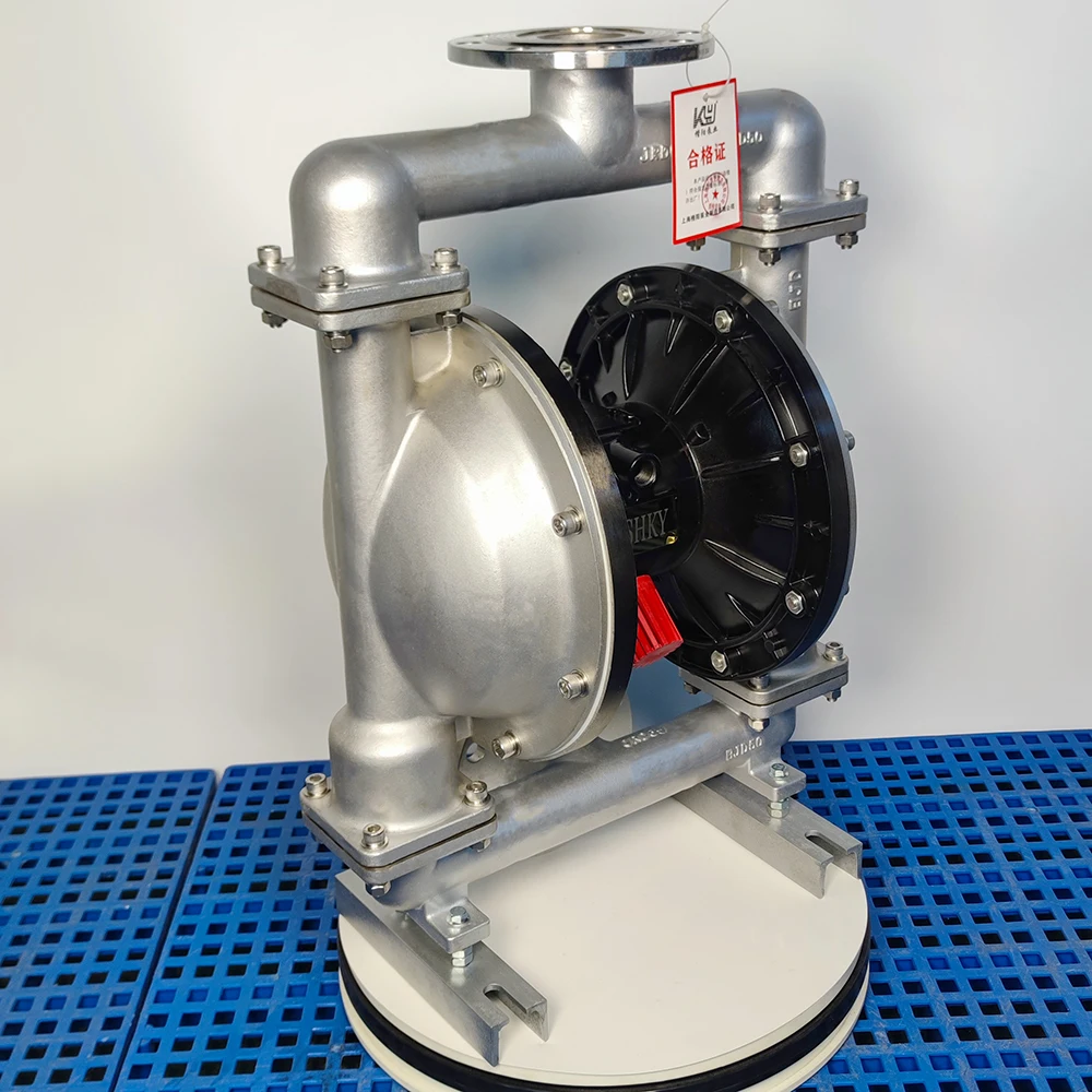 3 Inch Stainless Steel 304 Honey Transfer Pump Air Operated Pneumatic Diaphragm Pump KYQS80 Suction Capable Liquid Transfer Pump