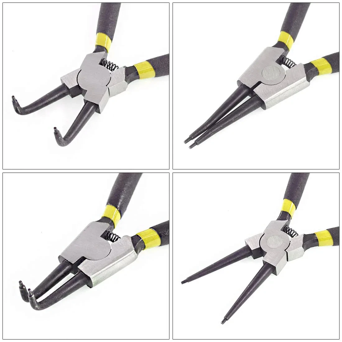 6/7 inch 4PCS/Set Circlip Pliers, Needle Nose Pliers, Retaining Ring Pliers for Removing Installing Puller Locking Rings Shafts image 4