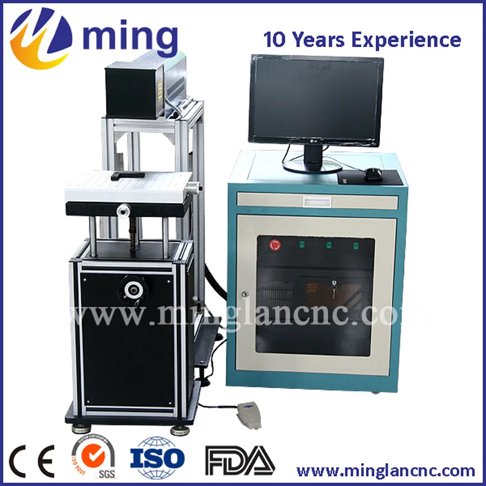 MINGLAN CO2 Laser Marking Machine For Non-metal Big Working Size 30W 40W 60W 80W 100W