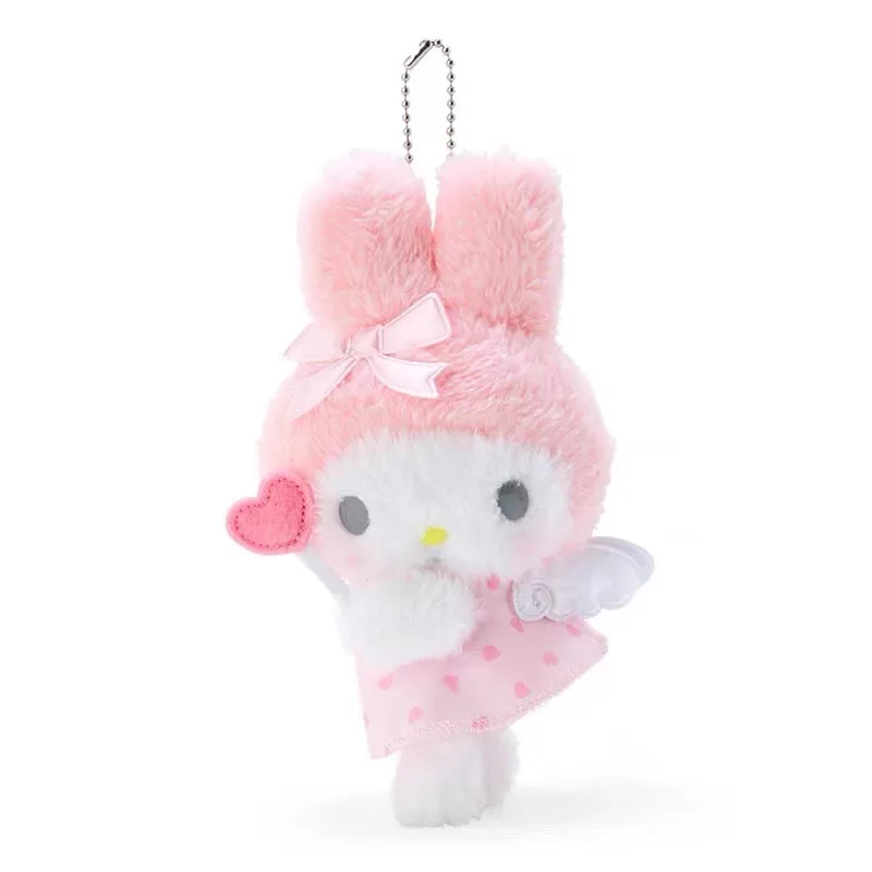 Angel Love Kuromi Hello Kitty My Melody Cinnamoroll Pillow Cat Kawali Plush Toys Plushie Keychain Stuffed Doll for Kids gift