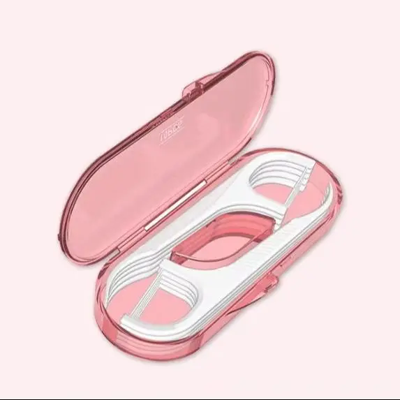 40 Boxes Dental Floss with Portable Storage Case Travel Set Pink/Green Box Strong Rally Safe Disposable Teeth Pick Oral Cleaning