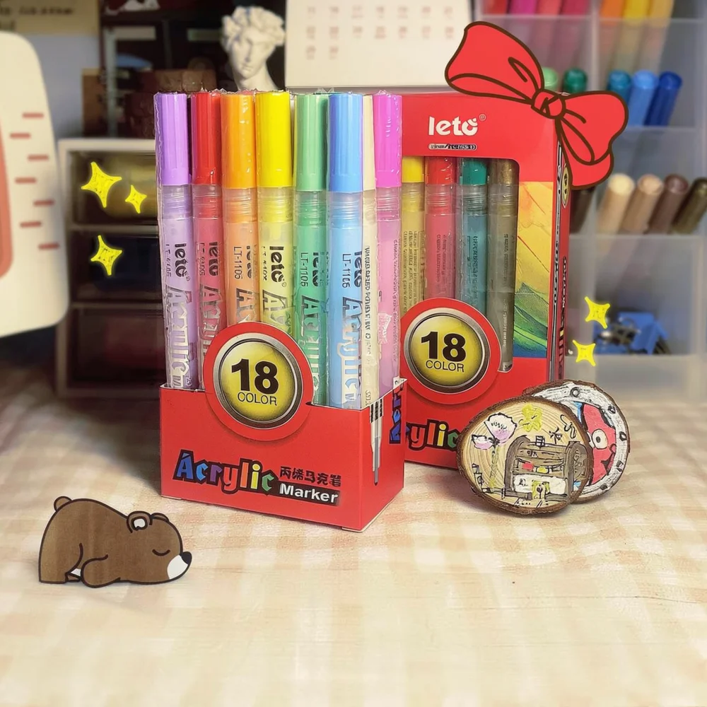 Painting Supplies - Markery akrylowe premium do rysowania Letuo,