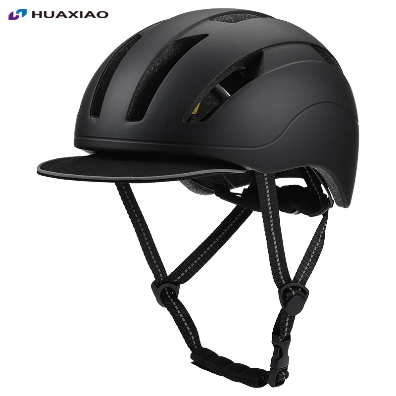 

Urban Commuter Cycling Helmet with Detachable Brim Integrally-molded Bicycle Helmet MTB Bike Scooter Electric Safety Helmets cap